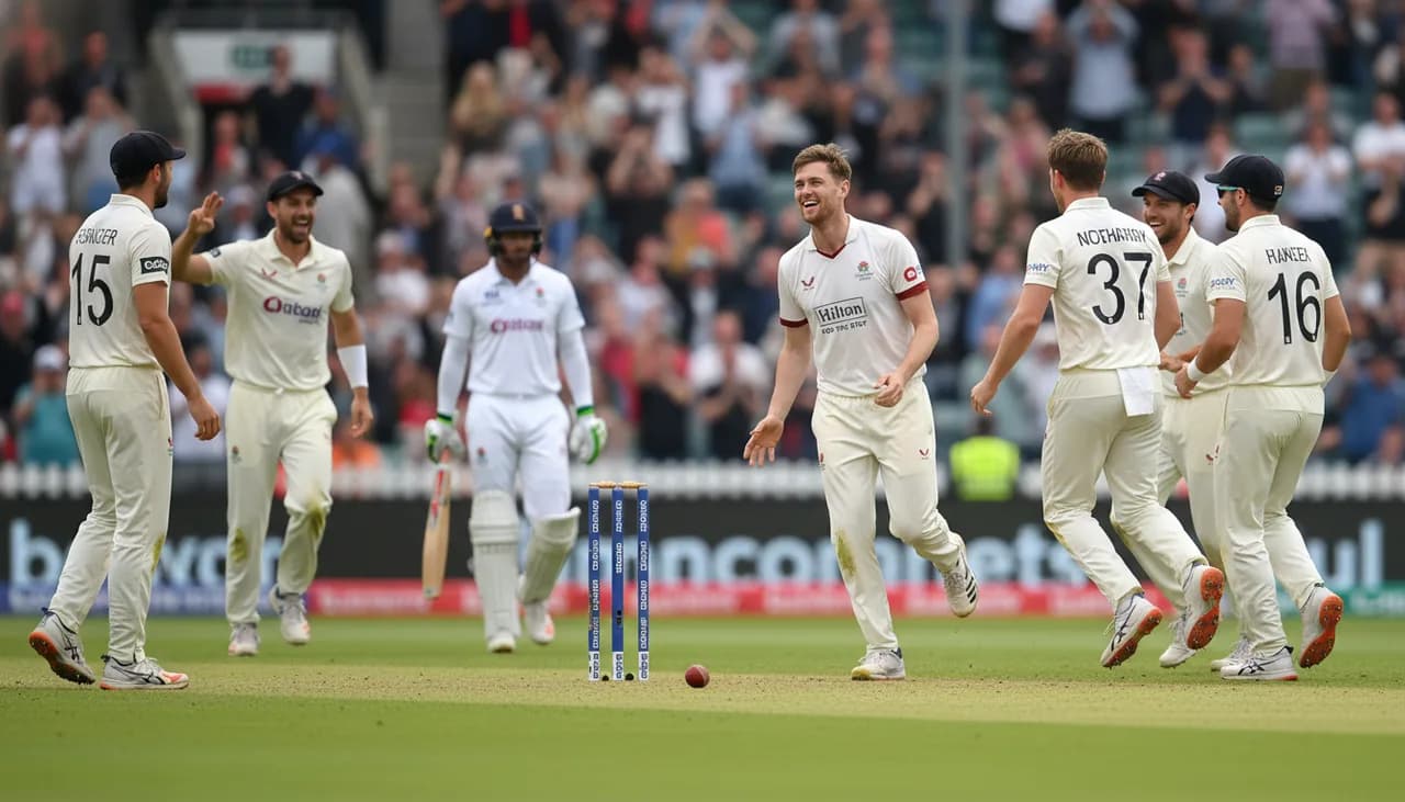 Balderson's four-wicket burst puts Lancashire on top
