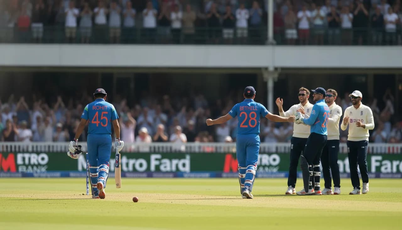 Bethell Bowls Rohit for 138 as India Close In at Lord's