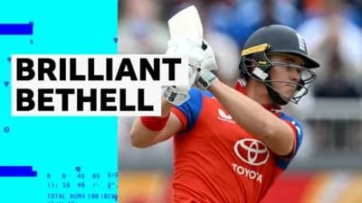 Bethell's Unbeaten 76 Fires England to Victory Over India