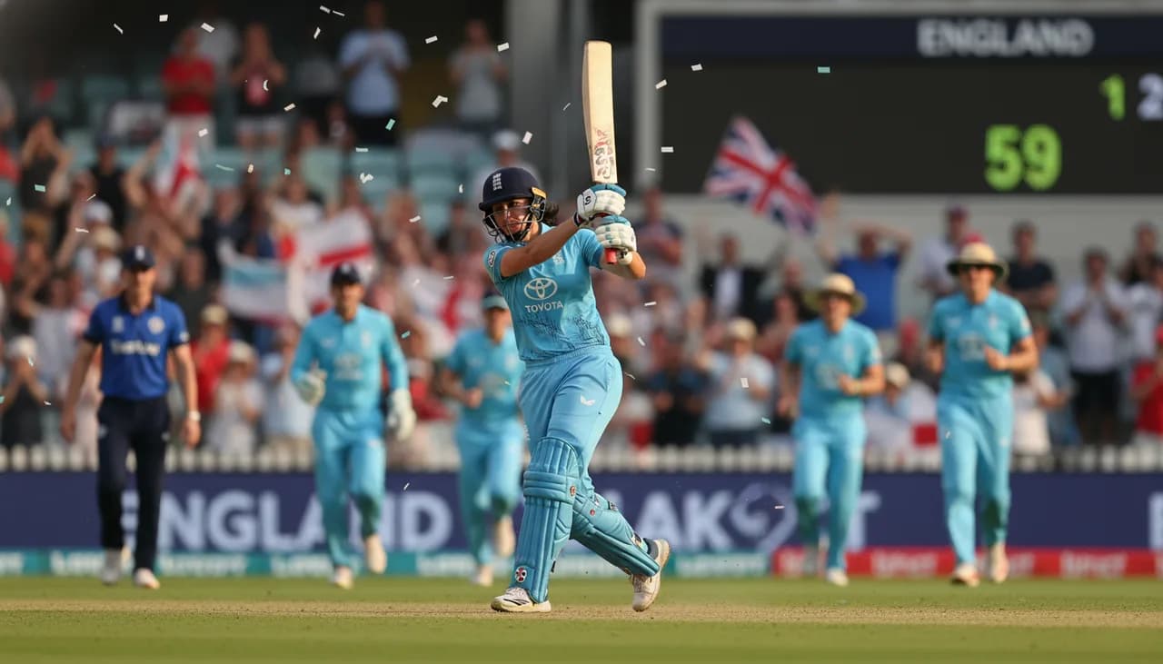 Bouchier's Brilliant 59 Puts England on Brink of ODI Victory