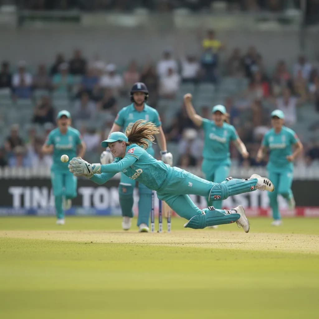 Capsey Stuns on Wicketkeeper Debut With One-Handed Catch