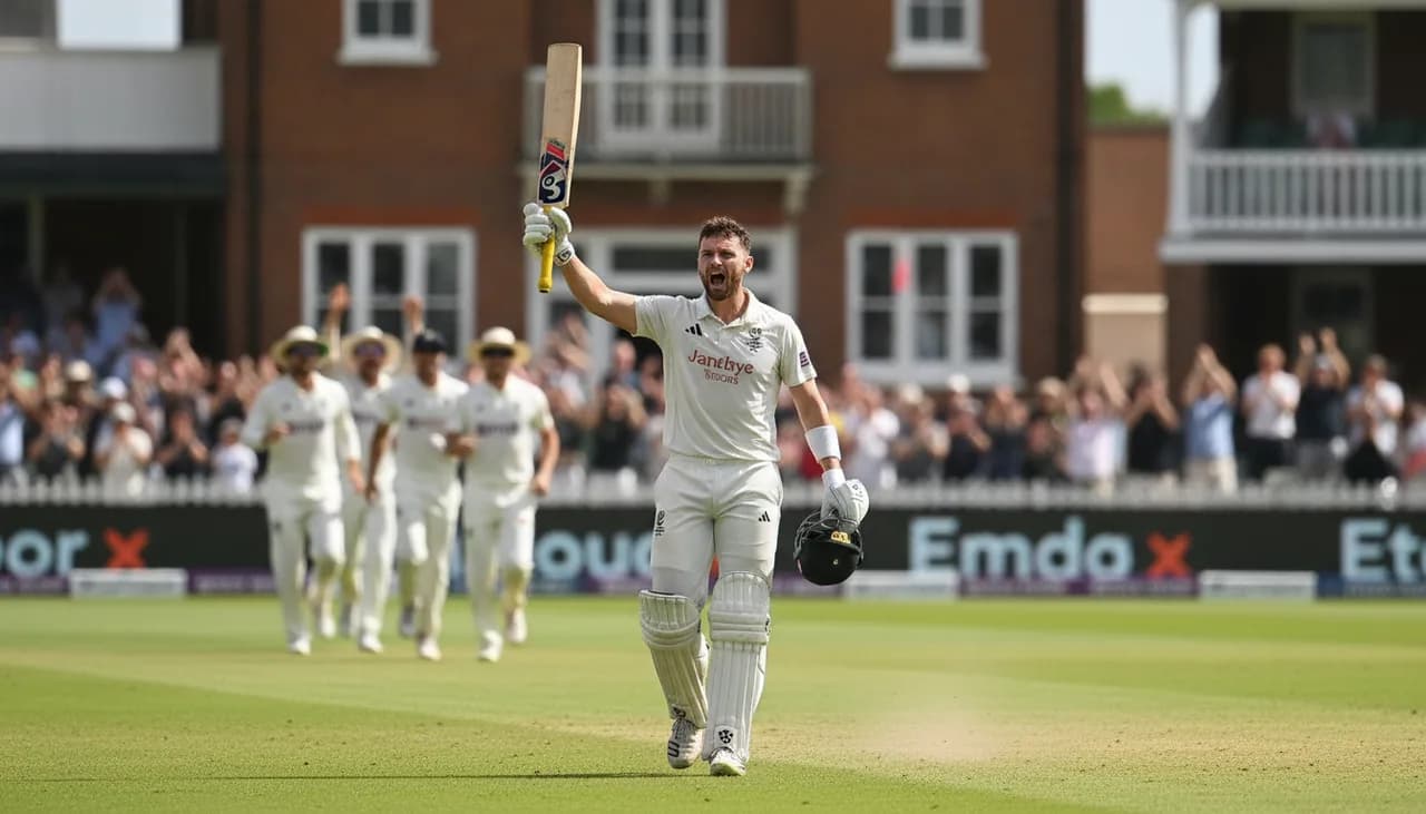 Clarke's Century Drags Notts Back From the Brink at Trent Bridge