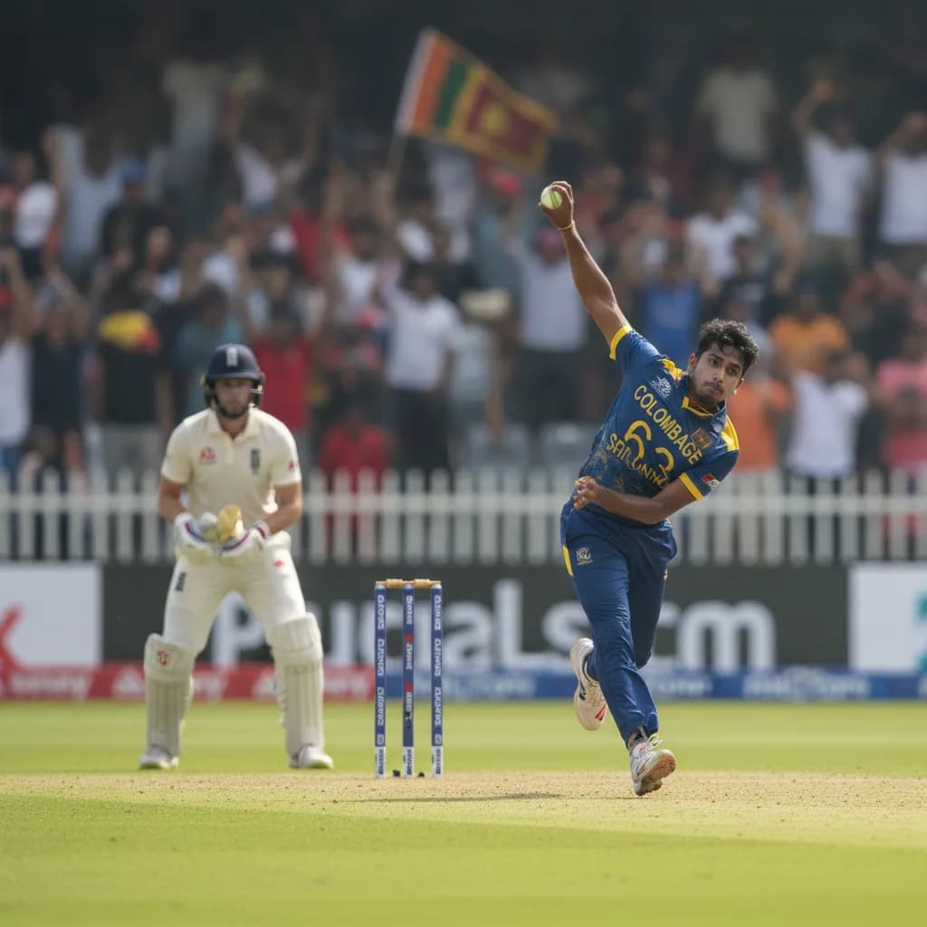 Colombage Stuns England on Debut With Three-Wicket Haul