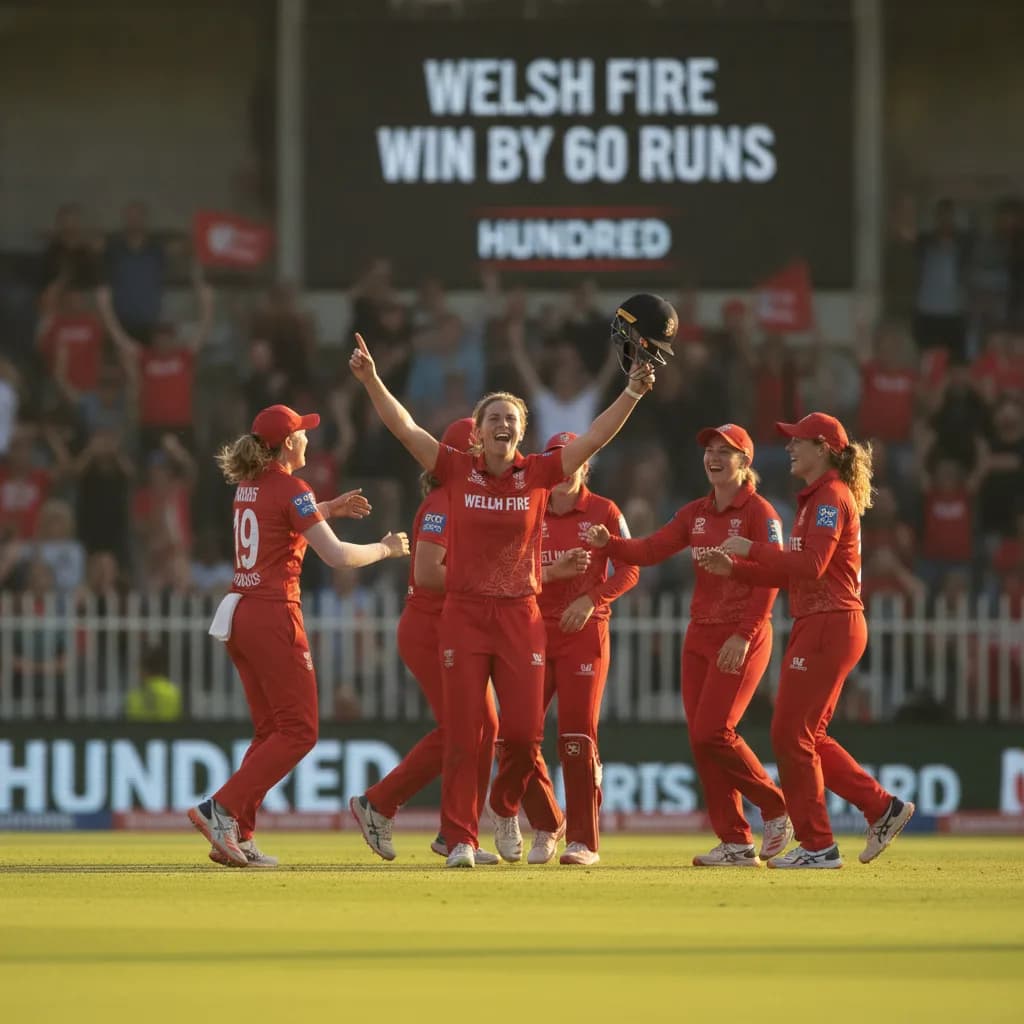 Devine Leads Welsh Fire to Emphatic 60-Run Hundred Win