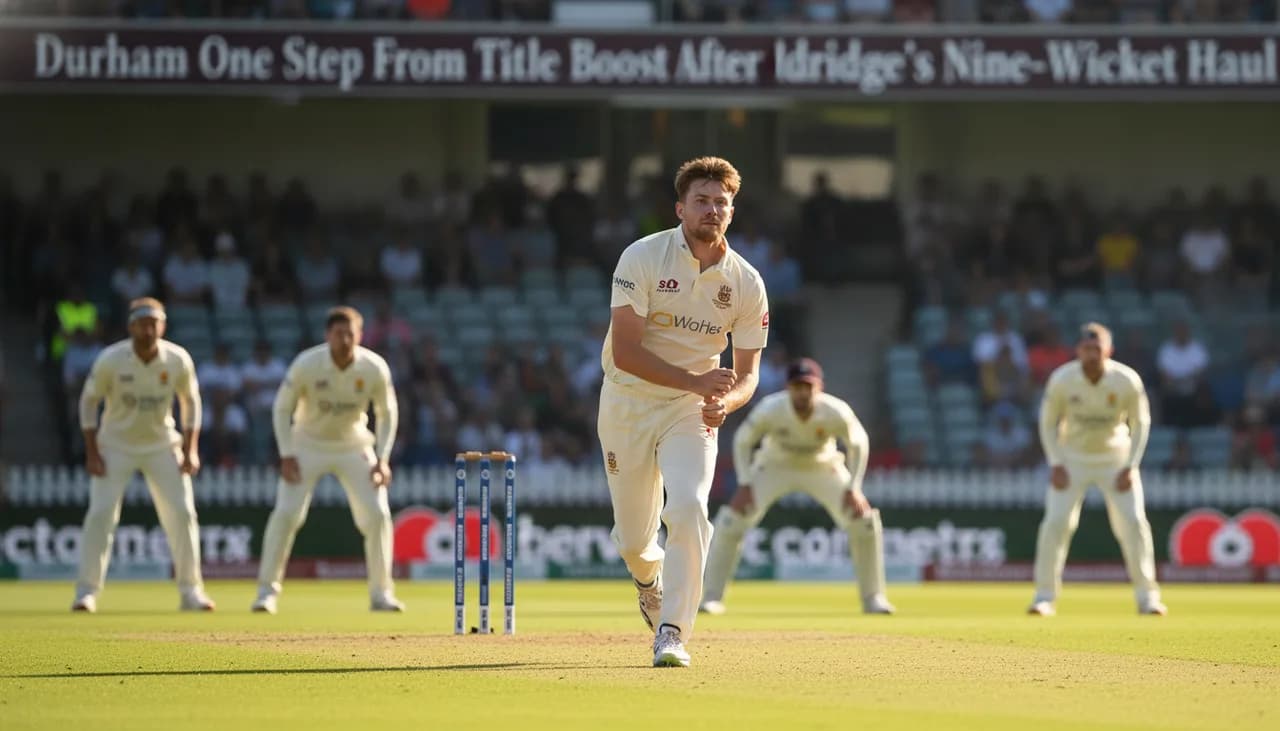 Durham One Step From Title Boost After Aldridge's Nine-Wicket Haul