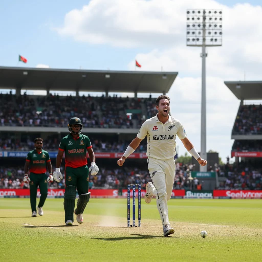 Foxcroft Stars as New Zealand Claim 26-Run Victory Over Bangladesh