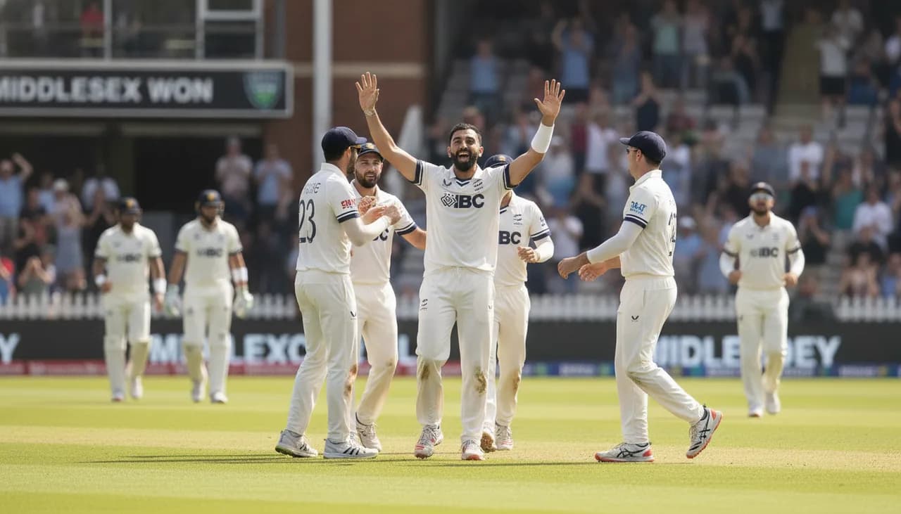 Gohar's Six-Wicket Haul Seals Middlesex Win at New Road