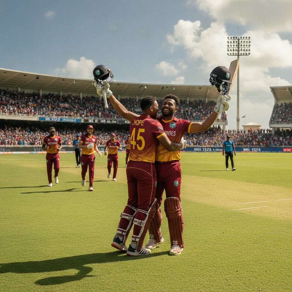 Hope and Carty Steer West Indies to 7-Wicket Win Over New Zealand