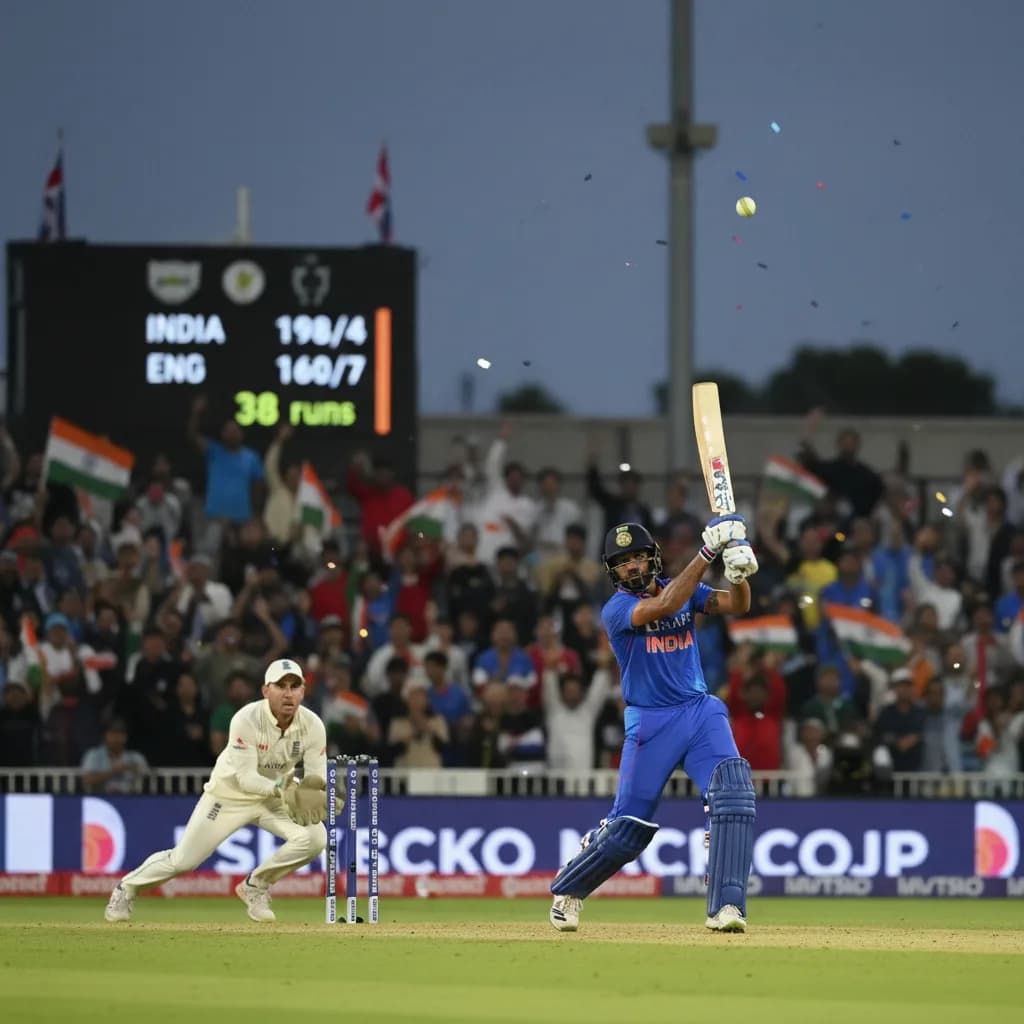 India demolish England by 38 runs in Chelmsford T20 opener