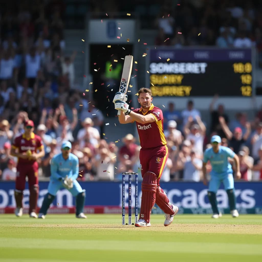 Knight's Century Powers Somerset to Crushing Win Over Surrey