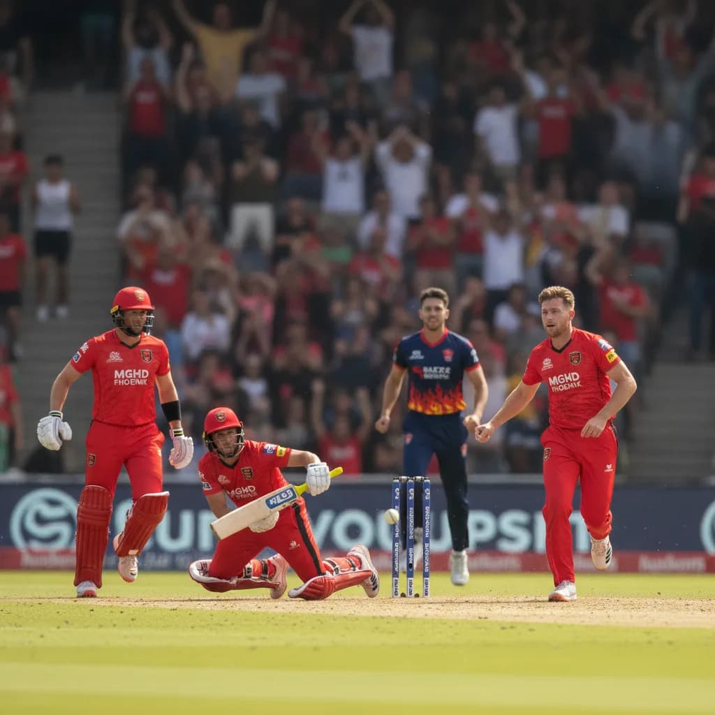 Phoenix Chaos: Two Run Outs Rock Birmingham Against Welsh Fire