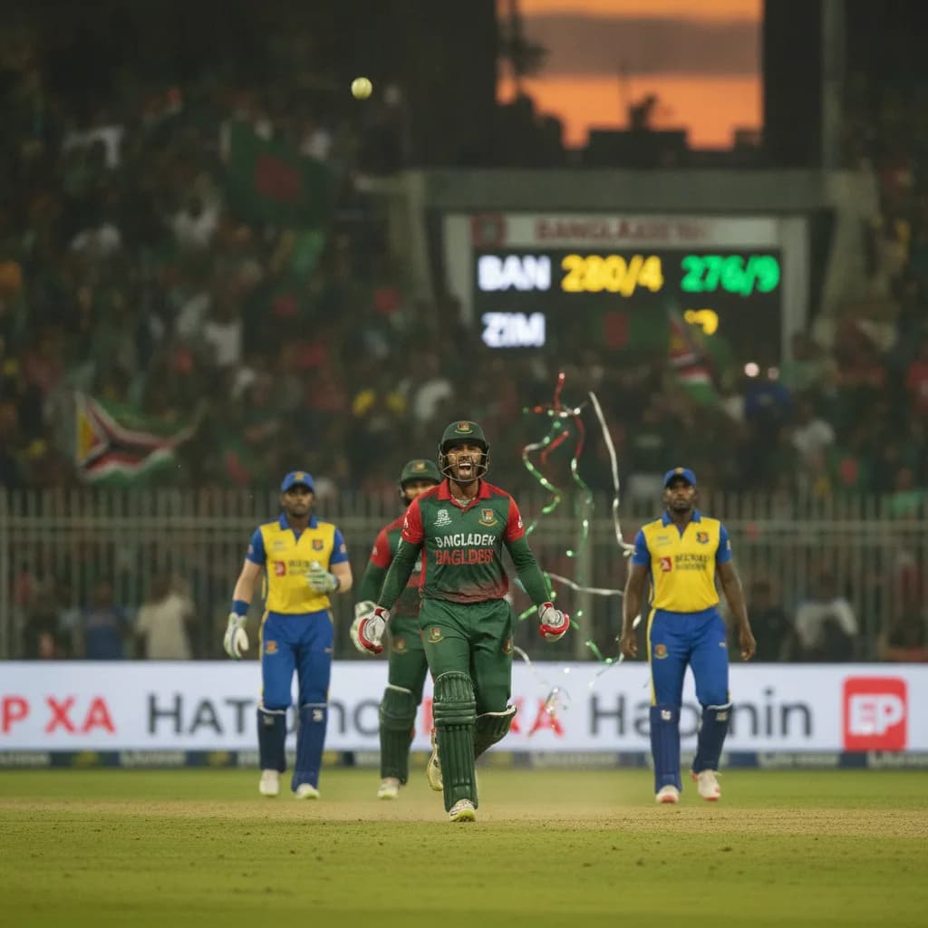 Tanzid Ton Powers Bangladesh to Series Win Over Zimbabwe