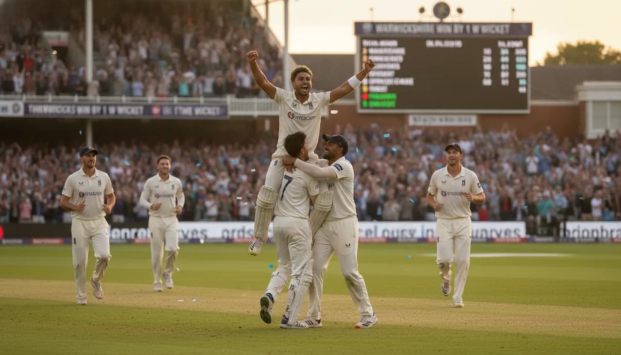 Warwickshire Clinch One-Wicket Thriller to Boost Title Hopes