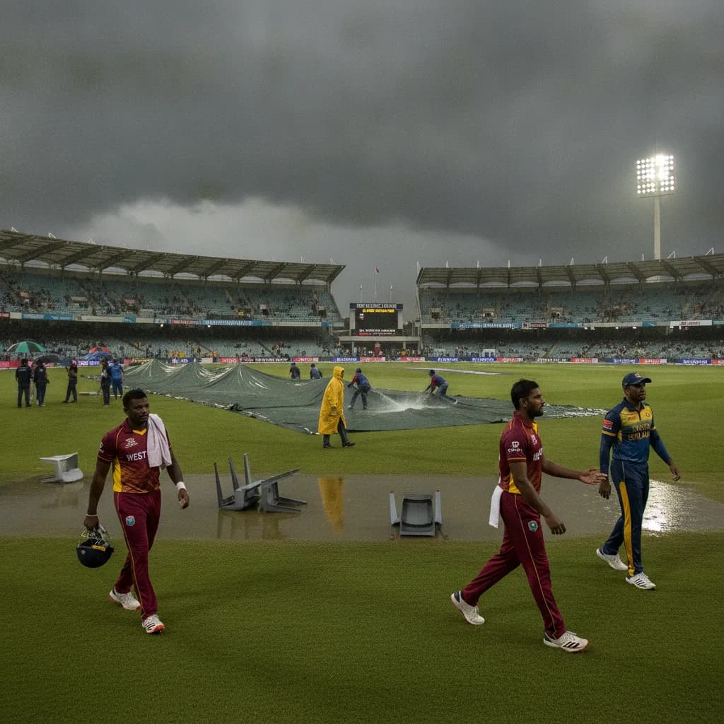 Weather Denies West Indies and Sri Lanka in Abandoned Third ODI