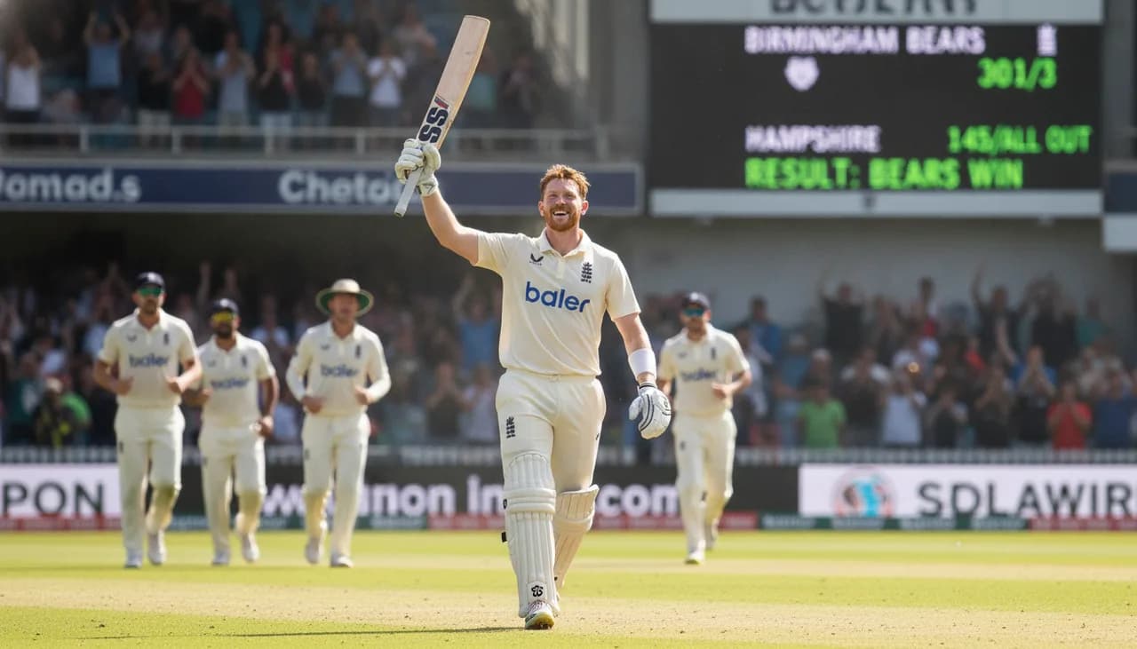 Yates Ton Powers Bears to Commanding Position Over Hants