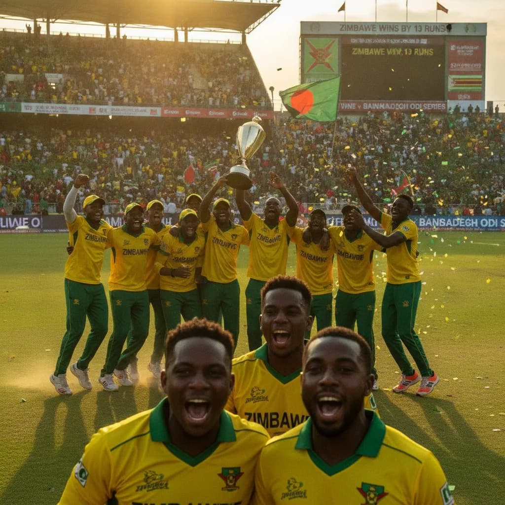 Zimbabwe Clinch ODI Series With 13-Run Victory Over Bangladesh