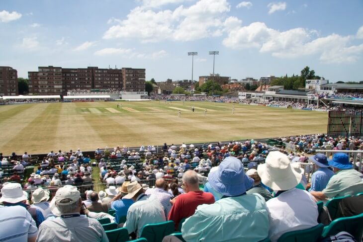 Cricket Stadium and crowd